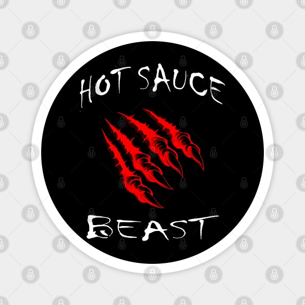 Hot sauce beast Magnet by Chiro Loco